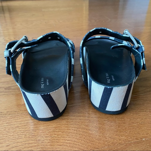 Rag & Bone Canvas Evin Slides | Size 6.5 - Picture 4 of 7